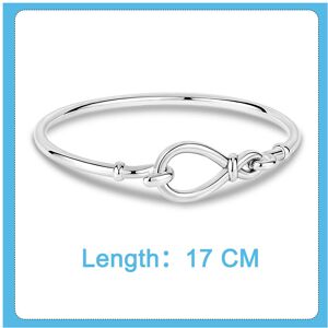 Unbranded Femme Bracelet 925 Silver Infinity Knot Chain Bangle Bracelet for Women Jewelry Unbranded Femme Bracelet 925 Silver Infinity Knot Chain Bangle Bracelet for Women Jewelry