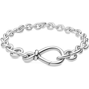 Unbranded 925 Sterling Silver Moments Chunky Infinity Knot Chain Bracelet Bangle Fit Bead Unbranded 925 Sterling Silver Moments Chunky Infinity Knot Chain Bracelet Bangle Fit Bead