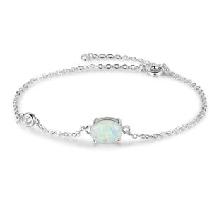 Unbranded S925 Natural Bracelet Delicate Opal Pendants Silver Women Jewelry Bracelet Unbranded S925 Natural Bracelet Delicate Opal Pendants Silver Women Jewelry Bracelet