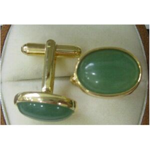 Unbranded Natural Oval Jade Gems Cufflinks Wedding Party Men Shirt Cuff Links Unbranded Natural Oval Jade Gems Cufflinks Wedding Party Men Shirt Cuff Links