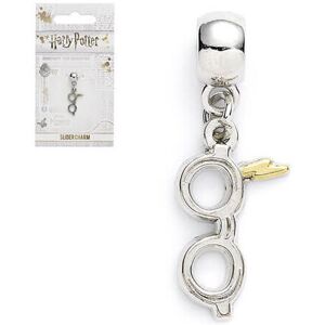 Harry Potter Silver Plated Lightning Bolt With Glasses Slider Charm Harry Potter Silver Plated Lightning Bolt With Glasses Slider Charm