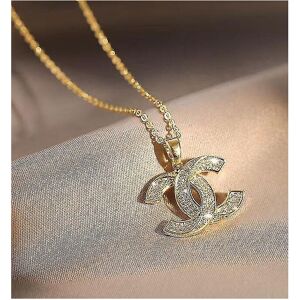 Unbranded (Gold) Cc Pendant Necklace High-end Temperament Pendant Necklace Simple And Vers Unbranded (Gold) Cc Pendant Necklace High-end Temperament Pendant Necklace Simple And Vers