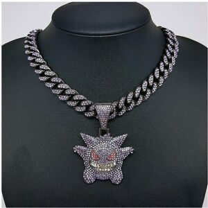 Unbranded (with chain, Gengar 1) Anime Gengar 2d Gold Silver Metal Pendant Necklace Men Tr Unbranded (with chain, Gengar 1) Anime Gengar 2d Gold Silver Metal Pendant Necklace Men Tr