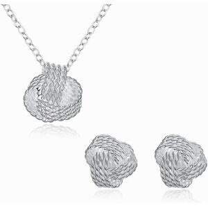 Unbranded 925 Silver Jewelry Set Silver Necklace Earring Set For Woman Charm Jewelry Gift Unbranded 925 Silver Jewelry Set Silver Necklace Earring Set For Woman Charm Jewelry Gift