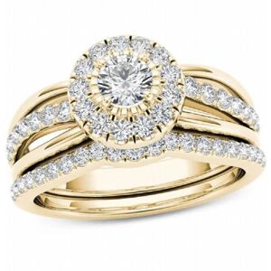 Unbranded 14K Yellow Ring Natural 2 Carats Moissanite Jewelry Gemstone for Women Anillos D Unbranded 14K Yellow Ring Natural 2 Carats Moissanite Jewelry Gemstone for Women Anillos D