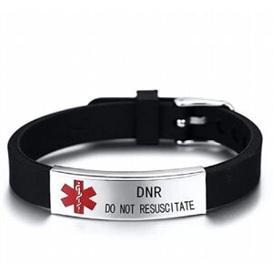 Unbranded Personalized DIY Mens Bracelet Medical Alert ID Bangles ICE Adjustable Length Wr Unbranded Personalized DIY Mens Bracelet Medical Alert ID Bangles ICE Adjustable Length Wr