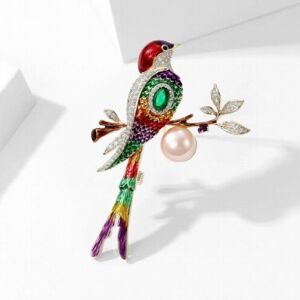 Unbranded Vintage Bird Brooches - Multicolor Enamel Lapel Pins for Women & Men, Chinoiseri Unbranded Vintage Bird Brooches - Multicolor Enamel Lapel Pins for Women & Men, Chinoiseri