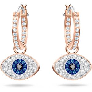SWAROVSKI Unisex Symbolic Evil Eye Hoop Pierced Earrings, Rose-gold Tone 5425857 SWAROVSKI Unisex Symbolic Evil Eye Hoop Pierced Earrings, Rose-gold Tone 5425857
