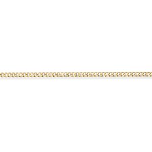 Jewelco London 9ct Yellow Gold - Premium Quality Curb Pendant Chain Necklace - 2 Jewelco London 9ct Yellow Gold - Premium Quality Curb Pendant Chain Necklace - 2