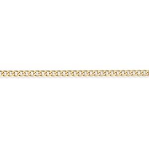 (22) Jewelco London 9ct Yellow Gold - Premium Quality Curb Pendant Chain Necklac (22) Jewelco London 9ct Yellow Gold - Premium Quality Curb Pendant Chain Necklac