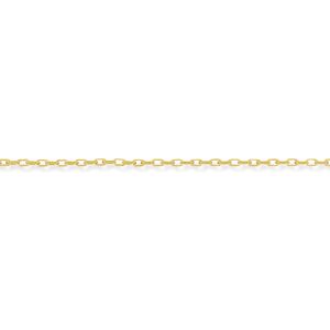 (22) Jewelco London 9ct Yellow Gold - Diamond-Cut Oval Belcher Pendant Chain Nec (22) Jewelco London 9ct Yellow Gold - Diamond-Cut Oval Belcher Pendant Chain Nec