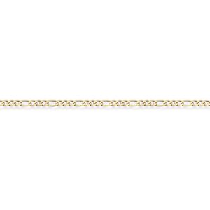 (24) Jewelco London 9ct Yellow Gold - Premium Quality 3+1 Figaro Pendant Chain N (24) Jewelco London 9ct Yellow Gold - Premium Quality 3+1 Figaro Pendant Chain N