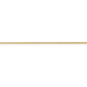 Jewelco London 18ct Yellow Gold - Curb Pendant Chain Necklace - 1.75mm gauge - C Jewelco London 18ct Yellow Gold - Curb Pendant Chain Necklace - 1.75mm gauge - C