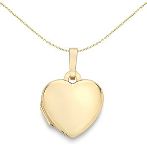 Jewelco London 9ct Gold Miniature Love Heart Locket 10mm - LKNR02227 Jewelco London 9ct Gold Miniature Love Heart Locket 10mm - LKNR02227