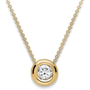 Jewelco London 18ct Yellow Gold Diamond Donut Bezel Slider Solitaire Necklace 0. Jewelco London 18ct Yellow Gold Diamond Donut Bezel Slider Solitaire Necklace 0.