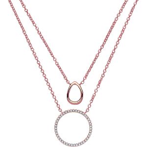 Jewelco London Ladies Rose Gold-Plated Sterling Silver Cubic Zirconia Pave Halo Jewelco London Ladies Rose Gold-Plated Sterling Silver Cubic Zirconia Pave Halo