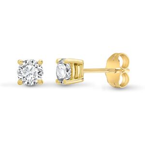 Jewelco London Ladies Solid 18ct Yellow Gold 4 Claw Set Round G SI1 0.2ct Diamon Jewelco London Ladies Solid 18ct Yellow Gold 4 Claw Set Round G SI1 0.2ct Diamon
