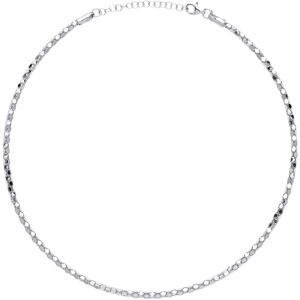 Jewelco London Ladies Sterling Silver Piana Bead Choker Collarette Necklace 3mm Jewelco London Ladies Sterling Silver Piana Bead Choker Collarette Necklace 3mm