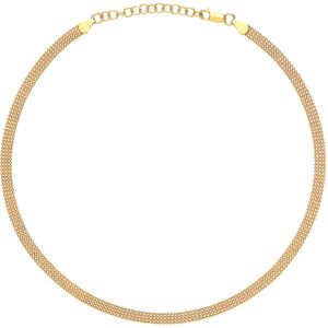 Jewelco London Ladies Yellow Gold-Plated Sterling Silver 4 Row Bead Cage Choker Jewelco London Ladies Yellow Gold-Plated Sterling Silver 4 Row Bead Cage Choker