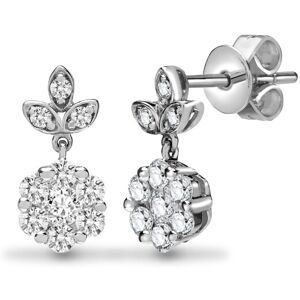 Jewelco London Solid 18ct White Gold Pave Set Round G SI1 0.65ct Diamond Fleur d Jewelco London Solid 18ct White Gold Pave Set Round G SI1 0.65ct Diamond Fleur d