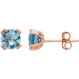 Jewelco London Ladies Rose Gold-Plated Sterling Silver aqua Cubic zirconia Doubl Jewelco London Ladies Rose Gold-Plated Sterling Silver aqua Cubic zirconia Doubl