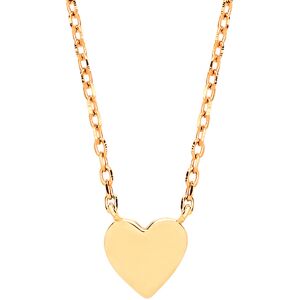 Jewelco London Ladies Yellow Gold-Plated Sterling Silver Love Heart Charm Neckla Jewelco London Ladies Yellow Gold-Plated Sterling Silver Love Heart Charm Neckla