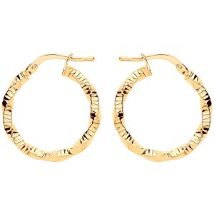 Jewelco London Ladies Yellow Gold-Plated Sterling Silver Square Tube Twist Ribbe Jewelco London Ladies Yellow Gold-Plated Sterling Silver Square Tube Twist Ribbe