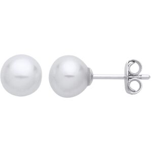 Jewelco London Ladies Rhodium Plated Sterling Silver Cream Pearl Levana Full Moo Jewelco London Ladies Rhodium Plated Sterling Silver Cream Pearl Levana Full Moo