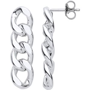 Jewelco London Ladies Rhodium Plated Sterling Silver Cuban Curb Chain 4 Links Dr Jewelco London Ladies Rhodium Plated Sterling Silver Cuban Curb Chain 4 Links Dr