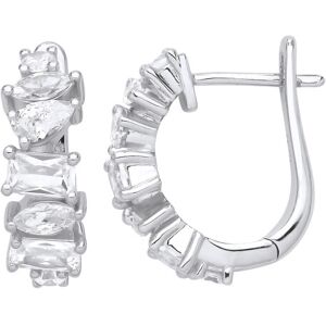 Jewelco London Ladies Rhodium Plated Sterling Silver Pear Marquise Radiant CZ Wo Jewelco London Ladies Rhodium Plated Sterling Silver Pear Marquise Radiant CZ Wo