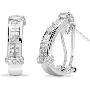 Jewelco London Ladies Solid 18ct White Gold Channel Set Princess G VS 0.9ct Diam Jewelco London Ladies Solid 18ct White Gold Channel Set Princess G VS 0.9ct Diam