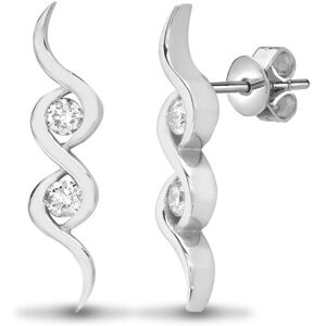 Jewelco London Ladies Solid 18ct White Gold Rub Over Set Round G SI1 0.25ct Diam Jewelco London Ladies Solid 18ct White Gold Rub Over Set Round G SI1 0.25ct Diam