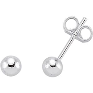 Jewelco London Ladies Rhodium Plated Sterling Silver 3D Orb Beads Ball Stud Earr Jewelco London Ladies Rhodium Plated Sterling Silver 3D Orb Beads Ball Stud Earr