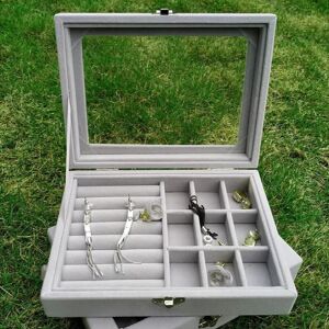 Unbranded Velvet Glass Jewelry Box Organizer Display Travel Jewelry Case Boxes Rings Earri Unbranded Velvet Glass Jewelry Box Organizer Display Travel Jewelry Case Boxes Rings Earri