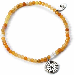 Harry Potter Time Turner Stone Bracelet With Sterling Silver Charm Harry Potter Time Turner Stone Bracelet With Sterling Silver Charm