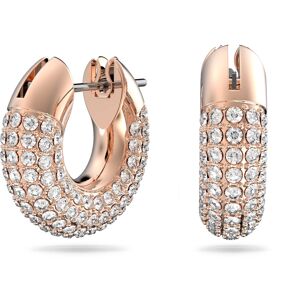 Swarovski Hoop Earrings, Pair of Pav?, White Crystal, Rose Gold Tone Plated Hoop Swarovski Hoop Earrings, Pair of Pav?, White Crystal, Rose Gold Tone Plated Hoop