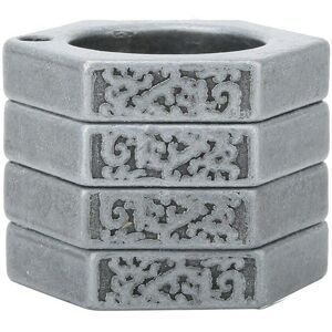 Unbranded (Silver, Hexagon) Hexagon Retro Magic Ring Personalized 4-finger Ring Multifunct Unbranded (Silver, Hexagon) Hexagon Retro Magic Ring Personalized 4-finger Ring Multifunct