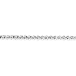 (22) Jewelco London 9ct White Gold Silky Spiga Pendant Chain Necklace - 1.1mm Ga (22) Jewelco London 9ct White Gold Silky Spiga Pendant Chain Necklace - 1.1mm Ga
