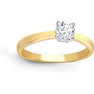 (N) Jewelco London Ladies Solid 18ct Gold 4 Claw Set Round G SI1 0.25ct Diamond (N) Jewelco London Ladies Solid 18ct Gold 4 Claw Set Round G SI1 0.25ct Diamond