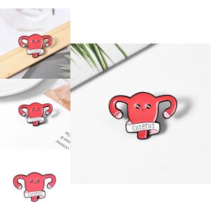 Unbranded Eyecatching Cartoon Uterus Design Alloy Brooch Personalized Enamel Pin For Trend Unbranded Eyecatching Cartoon Uterus Design Alloy Brooch Personalized Enamel Pin For Trend