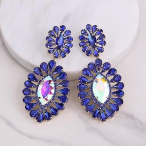 Unbranded (E1542 Sapphire) Statement Crystal Rhinestone Claw Big Glassrhinestones Drop Ear Unbranded (E1542 Sapphire) Statement Crystal Rhinestone Claw Big Glassrhinestones Drop Ear