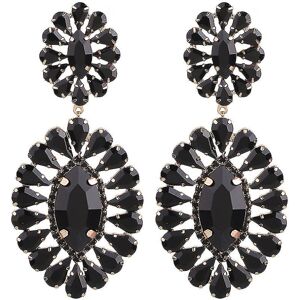 Unbranded (E1542 Black) Statement Crystal Rhinestone Claw Big Glassrhinestones Drop Earrin Unbranded (E1542 Black) Statement Crystal Rhinestone Claw Big Glassrhinestones Drop Earrin
