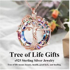 Unbranded (Rose Gold Tree) Trendy And Fashionable Tree Of Life Pendant Necklace With Alloy Unbranded (Rose Gold Tree) Trendy And Fashionable Tree Of Life Pendant Necklace With Alloy