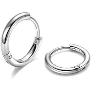 Unbranded (D05:10mm Silver 18G(2Pcs)) 316L Surgical Steel Hoop Earrings, 6mm-20mm Huggie H Unbranded (D05:10mm Silver 18G(2Pcs)) 316L Surgical Steel Hoop Earrings, 6mm-20mm Huggie H