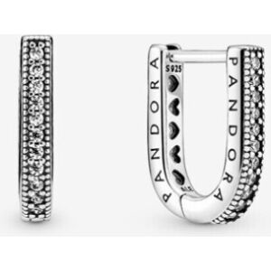 Unbranded (U shaped Hoop Earrings 299488C01) (Sparkling Pandora Logo Stud Earrings Sterlin Unbranded (U shaped Hoop Earrings 299488C01) (Sparkling Pandora Logo Stud Earrings Sterlin