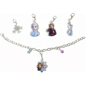 Disney Frozen 2 Girls 7 Inch Add A Charm Bracelet With 2mm Metal Charms & Beads Disney Frozen 2 Girls 7 Inch Add A Charm Bracelet With 2mm Metal Charms & Beads