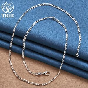 Unbranded (65cm) 925 Sterling Silver 16/18/20/22/24/26/28/30 Inch 4mm Classic Chain Neckla Unbranded (65cm) 925 Sterling Silver 16/18/20/22/24/26/28/30 Inch 4mm Classic Chain Neckla