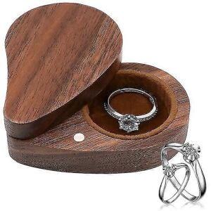 Unbranded (Brown) Heart Shaped Wooden Jewelry Box Wooden Heart Shaped Small Ring Box Jewel Unbranded (Brown) Heart Shaped Wooden Jewelry Box Wooden Heart Shaped Small Ring Box Jewel
