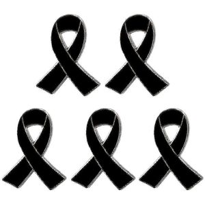 Unbranded (Black) Set of 5 Ribbon Brooch Pin Beautiful Design Ribbon Enamel Pin Alloy Mate Unbranded (Black) Set of 5 Ribbon Brooch Pin Beautiful Design Ribbon Enamel Pin Alloy Mate