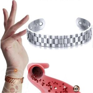 Unbranded (silver) Copperheal Sugardown Therapeutic Bracelet-sugar Control Wristband Lymph Unbranded (silver) Copperheal Sugardown Therapeutic Bracelet-sugar Control Wristband Lymph